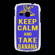 Coque Samsung Galaxy Young Keep Calm Take Banana Bleu