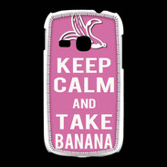Coque Samsung Galaxy Young Keep Calm Take Banana Rose