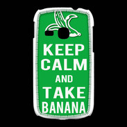 Coque Samsung Galaxy Young Keep Calm Take Banana Vert
