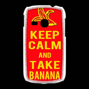 Coque Samsung Galaxy Young Keep Calm Take Banana Rouge