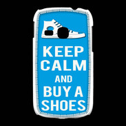 Coque Samsung Galaxy Young Keep Calm Buy Shoes Cyan 