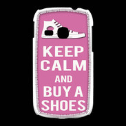 Coque Samsung Galaxy Young Keep Calm Buy Shoes Rose