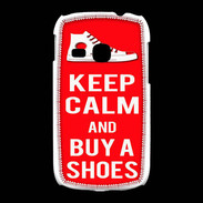 Coque Samsung Galaxy Young Keep Calm Buy Shoes Rouge