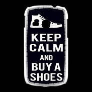 Coque Samsung Galaxy Young Keep Calm Buy Shoes Noir