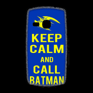 Coque Samsung Galaxy Young Keep Calm Batman Bleu