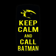 Coque Samsung Galaxy Young Keep Calm Call Batman Noir