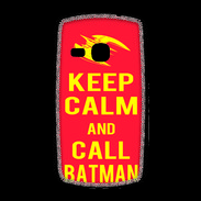 Coque Samsung Galaxy Young Keep Calm Call Batman Rouge