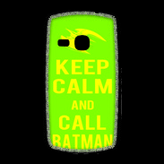 Coque Samsung Galaxy Young Keep Calm Call Batman Vert pomme