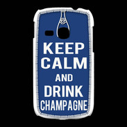 Coque Samsung Galaxy Young Keep Calm Drink Champagne Bleu