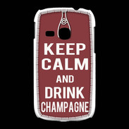 Coque Samsung Galaxy Young Keep Calm Drink Champagne Brique