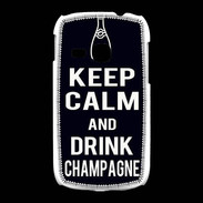 Coque Samsung Galaxy Young Keep Calm Drink champagne Noir