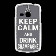 Coque Samsung Galaxy Young Keep Calm Drink champagne Gris