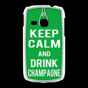 Coque Samsung Galaxy Young Keep Calm Drink champagne Vert
