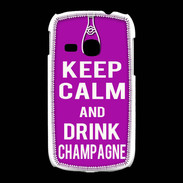 Coque Samsung Galaxy Young Keep Calm Drink champagne Violet