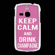 Coque Samsung Galaxy Young Keep Calm Drink champagne Rose