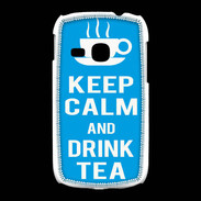 Coque Samsung Galaxy Young Keep Calm Drink Tea Cyan