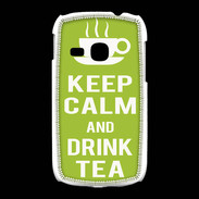 Coque Samsung Galaxy Young Keep Calm Drink Tea Vert pomme