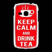 Coque Samsung Galaxy Young Keep Calm Drink Tea Rouge