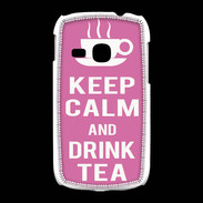 Coque Samsung Galaxy Young Keep Calm Drink Tea Rose