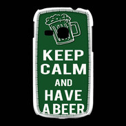Coque Samsung Galaxy Young Keep Calm Have a beer Vert