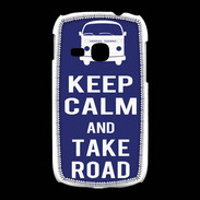Coque Samsung Galaxy Young Keep Calm Take road Bleu