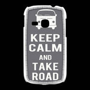 Coque Samsung Galaxy Young Keep Calm Take Road Gris