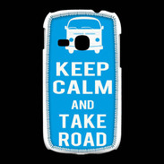 Coque Samsung Galaxy Young Keep Calm Take Road Cyan