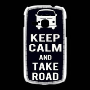 Coque Samsung Galaxy Young Keep Calm Take Road Noir
