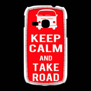 Coque Samsung Galaxy Young Keep Calm Take Road Rouge
