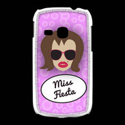 Coque Samsung Galaxy Young Miss Fiesta Chatain