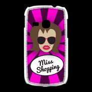Coque Samsung Galaxy Young Miss Shopping Chatain