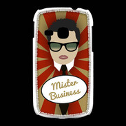 Coque Samsung Galaxy Young Mister Business Brun
