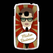 Coque Samsung Galaxy Young Mister Business Chatain