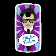 Coque Samsung Galaxy Young Mister Fashion Brun