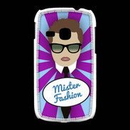 Coque Samsung Galaxy Young Mister Fashion Chatain