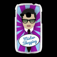 Coque Samsung Galaxy Young Mister Shopping Brun