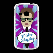 Coque Samsung Galaxy Young Mister Shopping Chatain