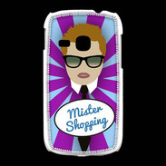 Coque Samsung Galaxy Young Mister Shopping Roux