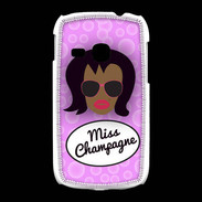 Coque Samsung Galaxy Young Miss Champagne Black
