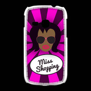 Coque Samsung Galaxy Young Miss Shopping Black