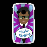 Coque Samsung Galaxy Young Mister Shopping Black