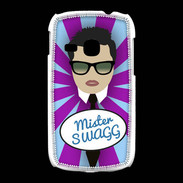 Coque Samsung Galaxy Young Mister Swag Brun