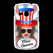 Coque Samsung Galaxy Young Miss USA Chatain