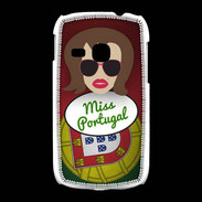 Coque Samsung Galaxy Young Miss Portugal Chatain