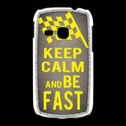Coque Samsung Galaxy Young Keep Calm and Be Fast Gris