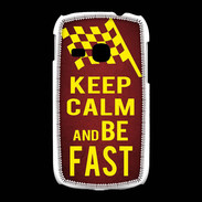 Coque Samsung Galaxy Young Keep Calm and Be Fast Rouge