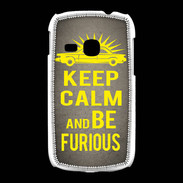 Coque Samsung Galaxy Young Keep Calm and Be Furious Gris