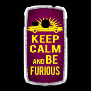 Coque Samsung Galaxy Young Keep Calm and Be Furious Rose