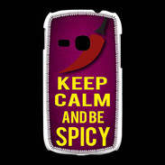 Coque Samsung Galaxy Young Keep Calm and Be Spicy Rose