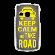 Coque Samsung Galaxy Young Keep Calm and Take o road 2 Gris